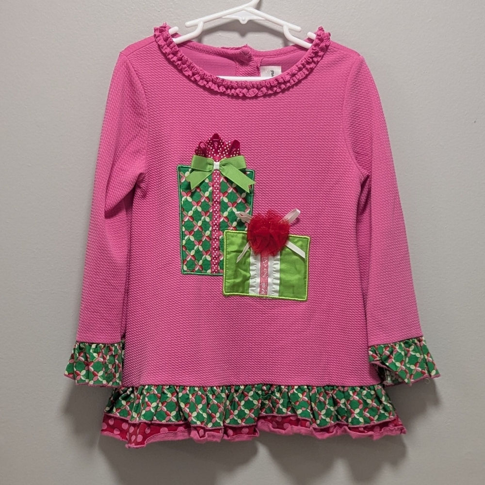 Rare Editions Pink and Green Kids Shirt
